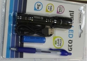 פנס נטען USB